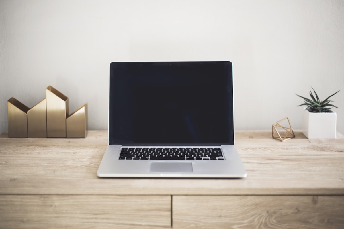 Bootstrapped startup team working in a small modern office
